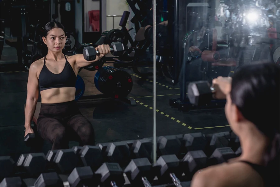 frontal raises best shoulder workout at the gym